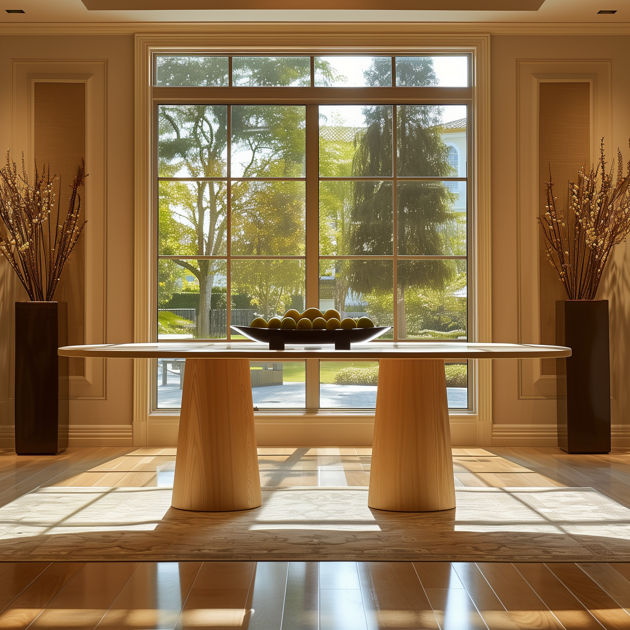 Double Tapered Cylinder Base Table – #WT10048