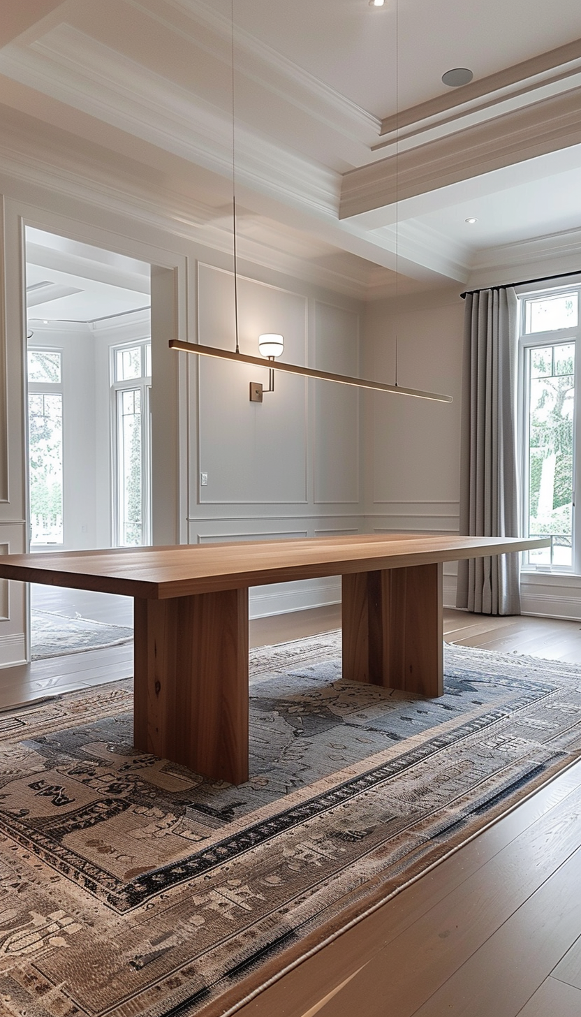 Solid Wood Minimalist Table