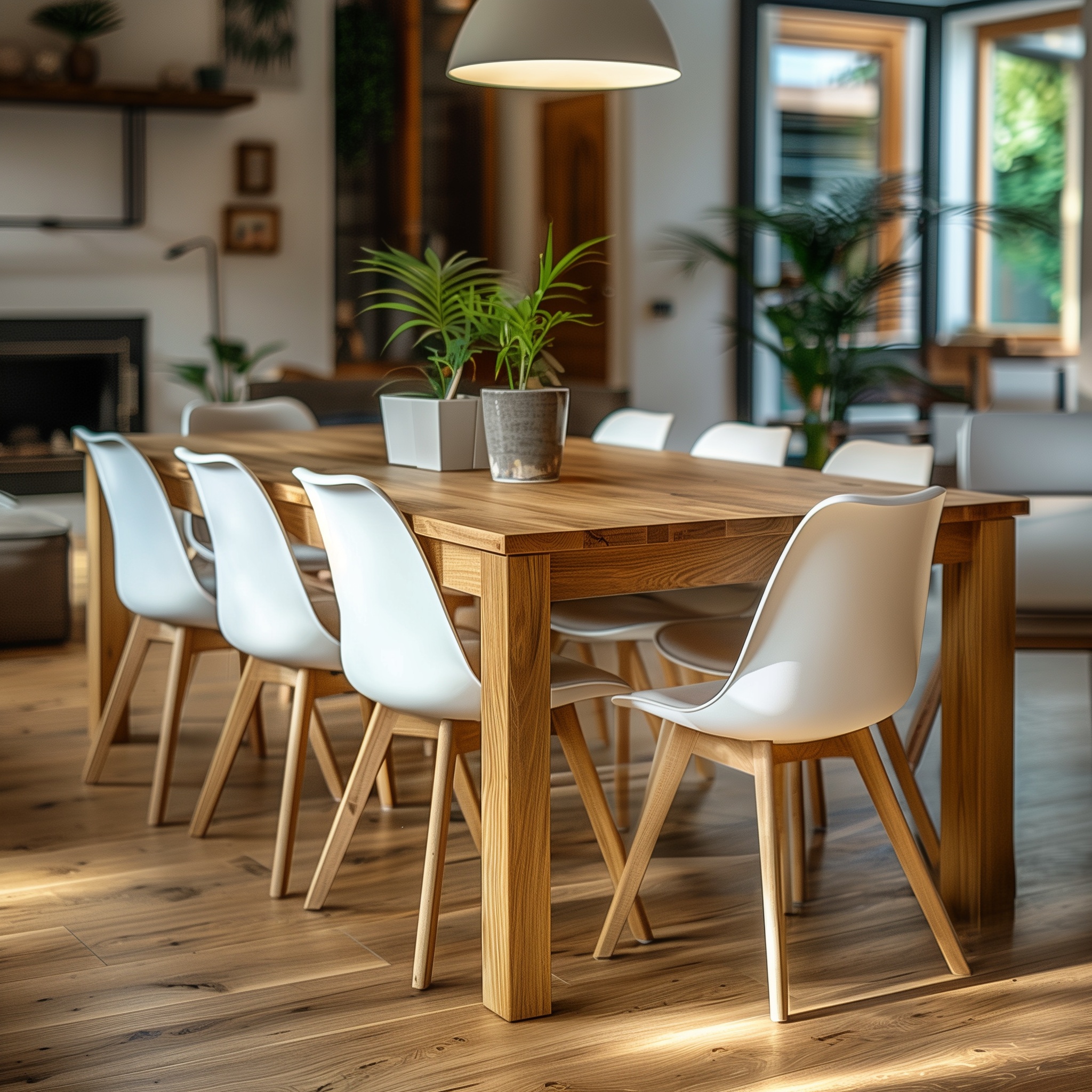 Simple Solid Wood Table- Ash Hardwood