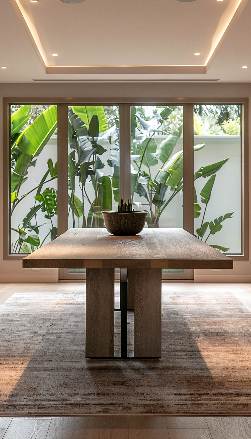 Modern Minimalist White Oak Table