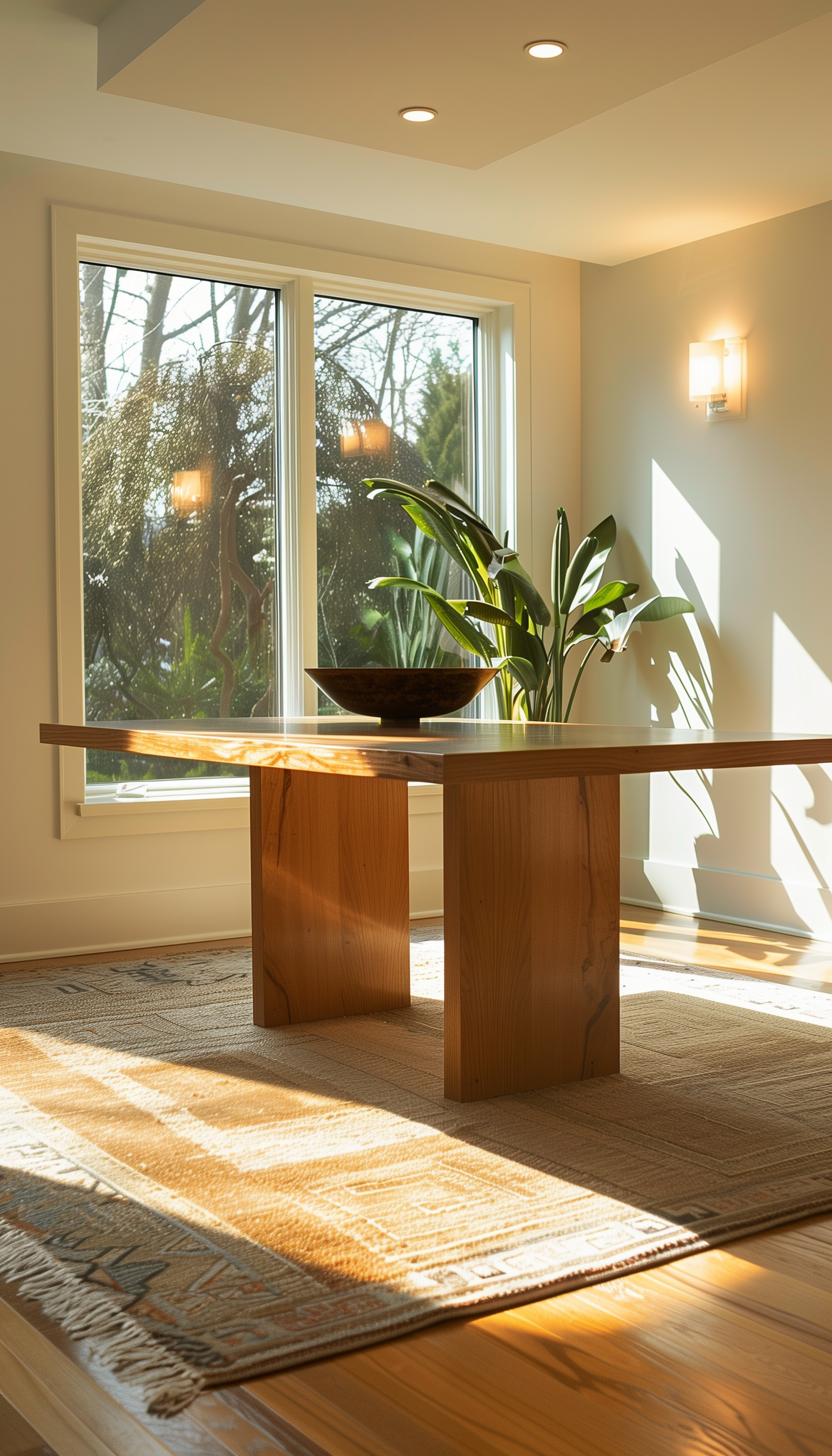 Minimalist Solid Ash Dining Table