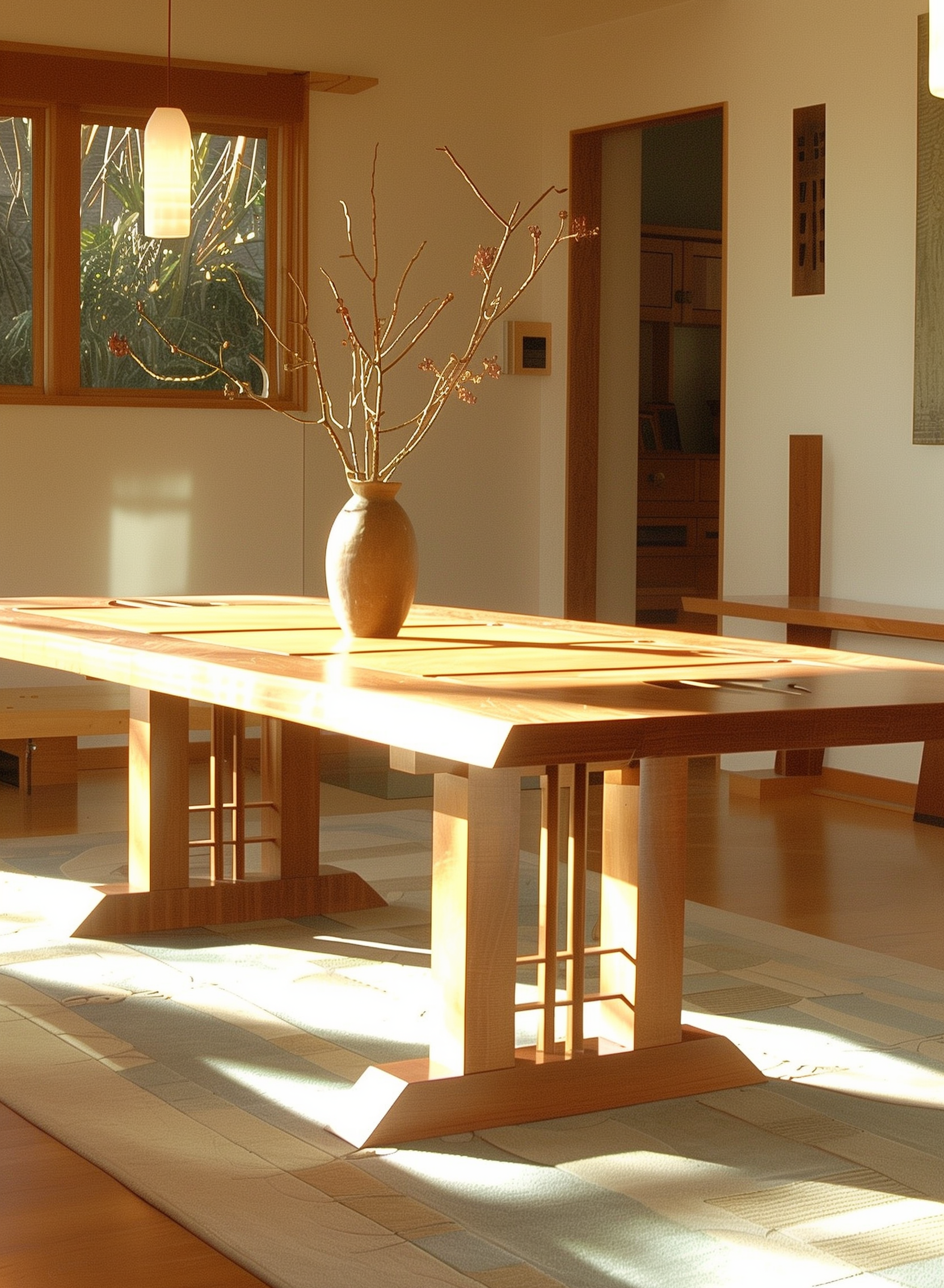Japanese Inspired Dining Table – #WT10066
