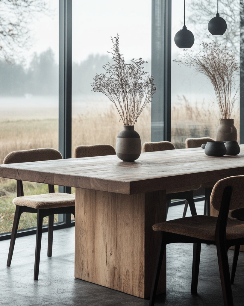 Rustic Minimalist Dining Table – #WT10092